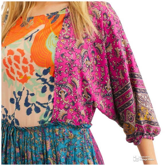 Free People Green What You Want Maxi Dress Size L (oversized) - Picture 7 of 15